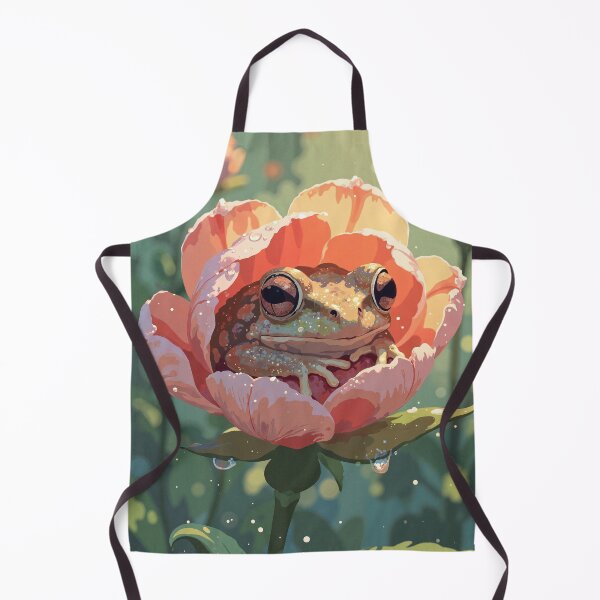 Item preview, Dreamy morning the slumbering frog designed and sold by MadeByHaresShop.