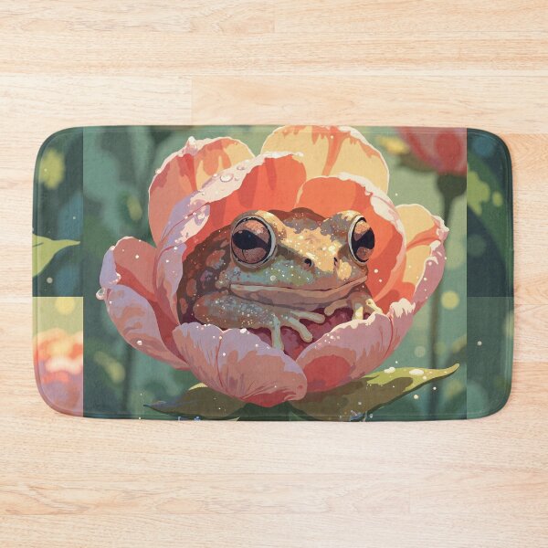 Item preview, Dreamy morning the slumbering frog designed and sold by MadeByHaresShop.