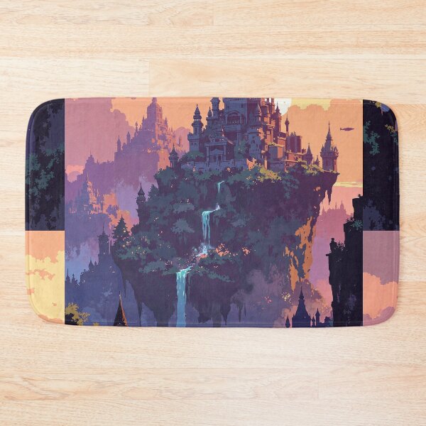 Item preview, Floating sanctuaries under twilight skies designed and sold by MadeByHaresShop.