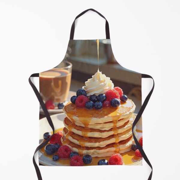 Item preview, Morning delight a stack of berrytopped pancakes with designed and sold by MadeByHaresShop.
