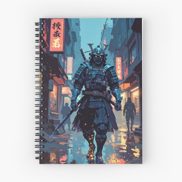 Item preview, Neosamurai in rainy alley designed and sold by MadeByHaresShop.