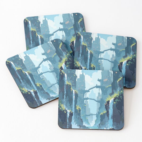 Item preview, Cascading aquatic metropolis designed and sold by MadeByHaresShop.