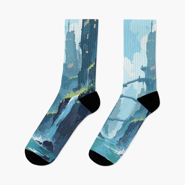 Item preview, Cascading aquatic metropolis designed and sold by MadeByHaresShop.
