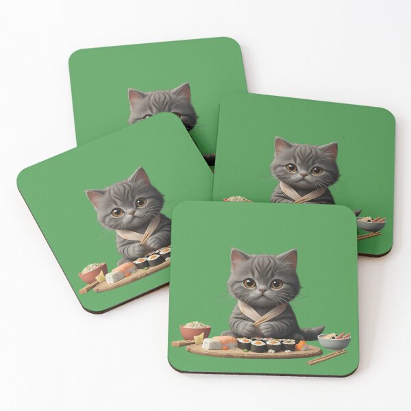 Item preview, Kawaii Cat Gourmet of Sushi, ideal Gift designed and sold by Indoni.