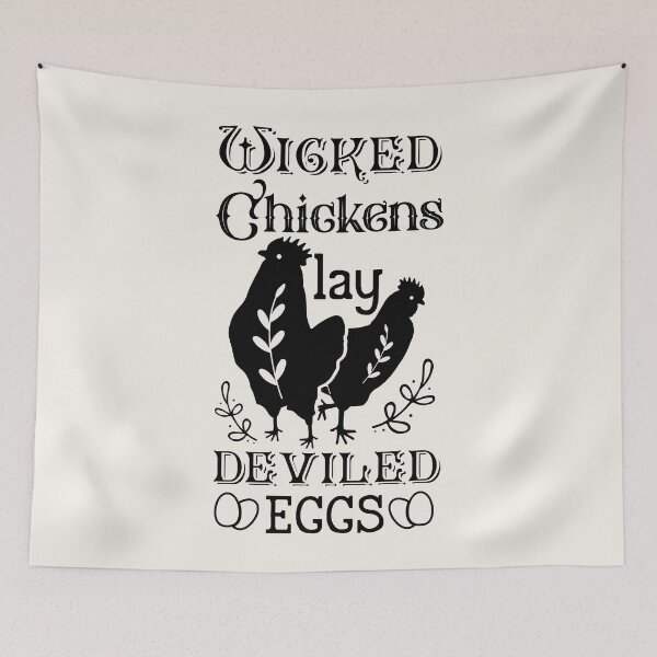 Item preview, Wicked Chicken Deviled Eggs Vintage Farm designed and sold by darkskydelights.