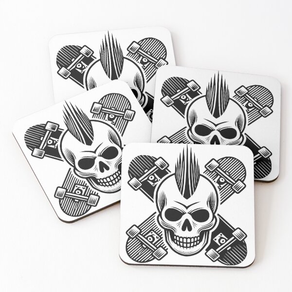 Item preview, Punk Skate Skull - Radical Urban Design designed and sold by Tattee.
