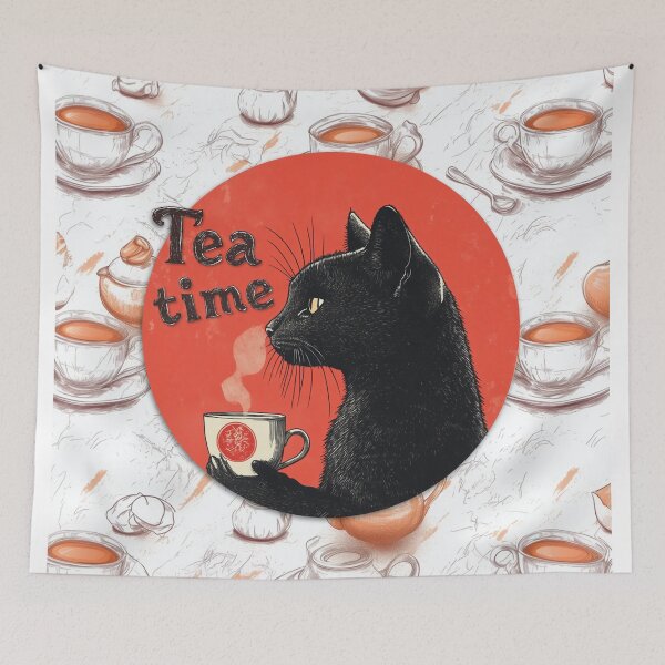 Item preview, Tea Time Kitty designed and sold by Bulotin.
