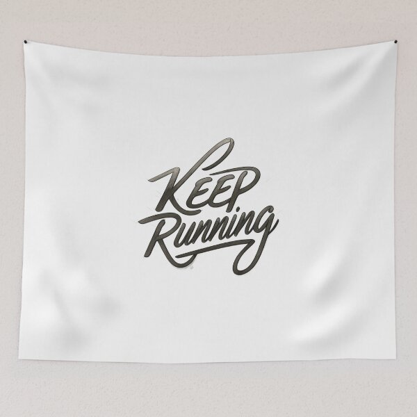 Item preview, Keep running - fitness motivation design designed and sold by ashrafzain.