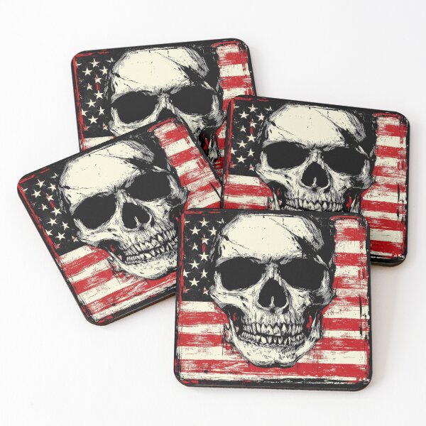 Item preview, American Nightmare: Skull and Stars designed and sold by MOONE FLOWER.