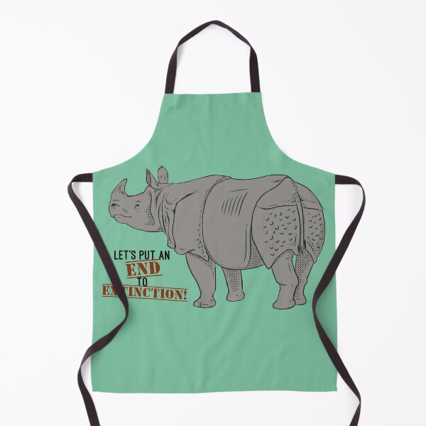 Item preview, "Let's Put an END to Extinction!" Rhino - color designed and sold by ArtByBreah.
