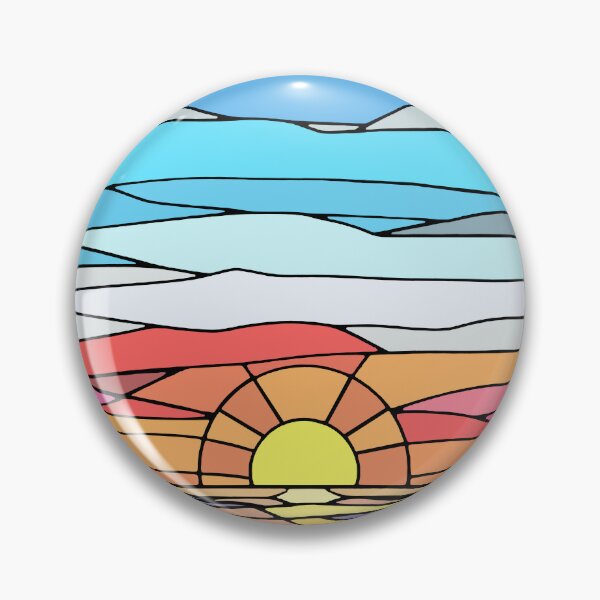 Item preview, Stained glass sunset designed and sold by SpectrumShine.