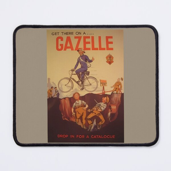 Item preview, Old ad Gazelle bicycle designed and sold by T-shirtJohny.
