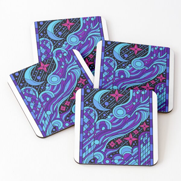 Item preview, Stained glass night sky designed and sold by SpectrumShine.