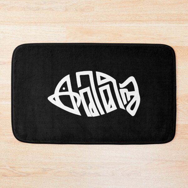 Item preview, Fish Calligraphy T-shirt – Artistic Ocean-Inspired Design designed and sold by radhakidesign.