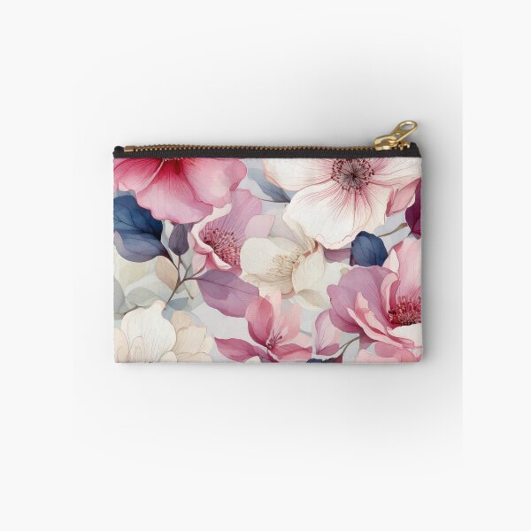 Item preview, Hand painted watercolor florals in pink color designed and sold by Designbes.