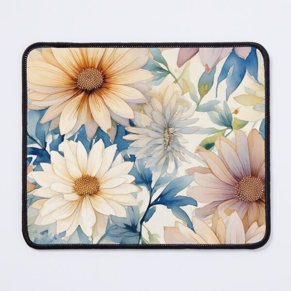 Item preview, Watercolor Hand painted florals in soft colors designed and sold by Designbes.
