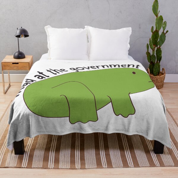 Item preview, Mad At The Government Frog designed and sold by Skull Fern.