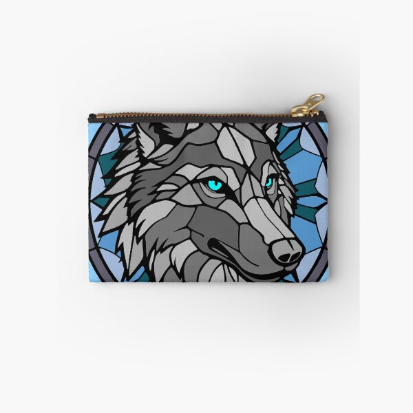 Item preview, Stained glass wolf designed and sold by SpectrumShine.
