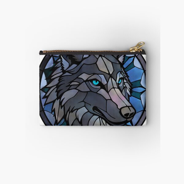 Item preview, Stained glass wolf designed and sold by SpectrumShine.