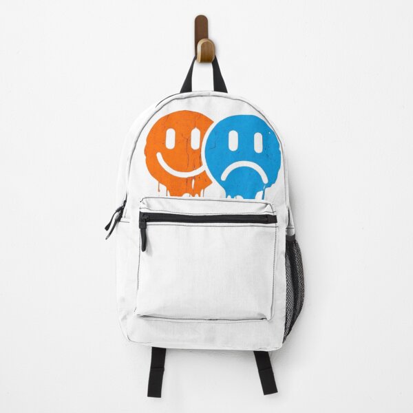 Item preview, "Emotive Dripping Smiley Faces t-shirt Design – Dual Mood Art" designed and sold by IINSPIRA.