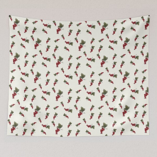 Item preview, Watercolour Red Currant Pattern with Cream background designed and sold by Cozyloft.