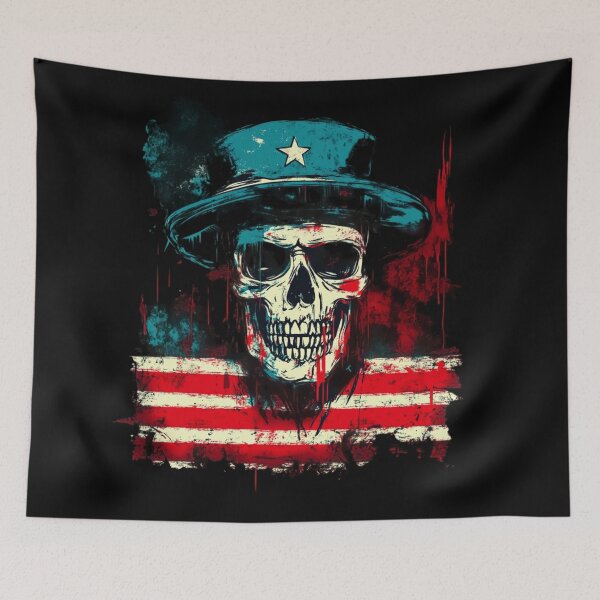 Item preview, American Nightmare: Skull and Stars designed and sold by MOONE FLOWER.