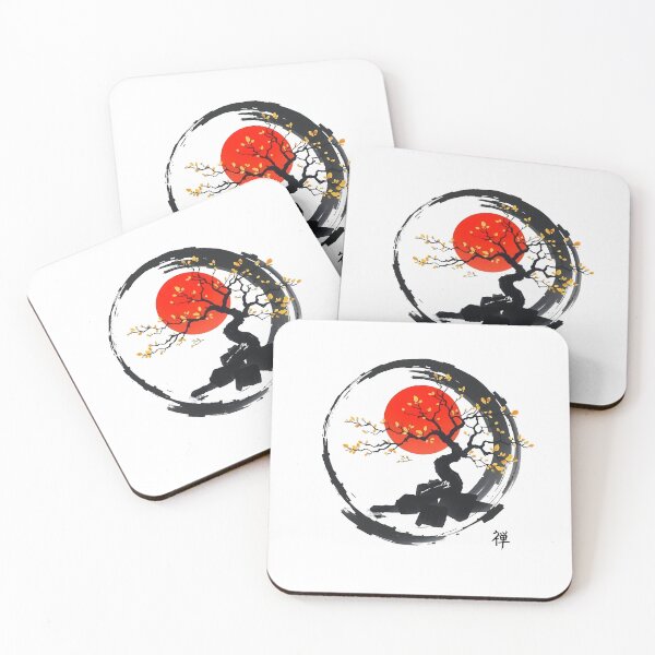 Item preview, Enso Circle and Bonsai Tree on Canvas  designed and sold by svarupa.