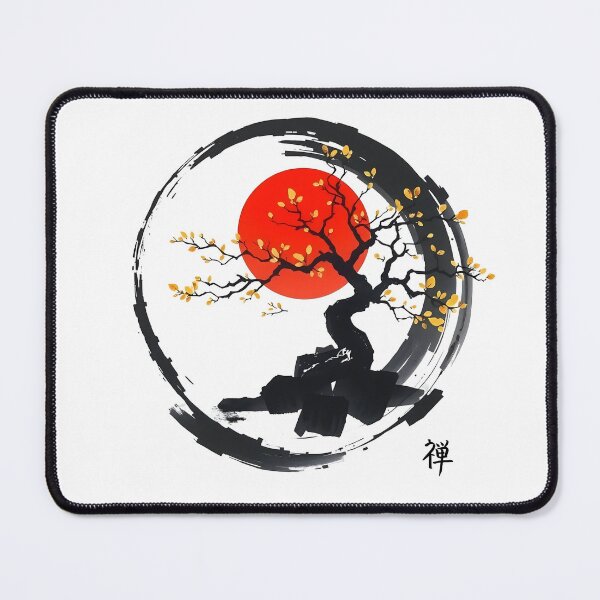Item preview, Enso Circle and Bonsai Tree on Canvas  designed and sold by svarupa.
