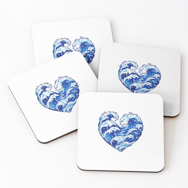 Item preview, A Cute Heart of Love: Summer Ocean Waves Vibes designed and sold by Timegraf.