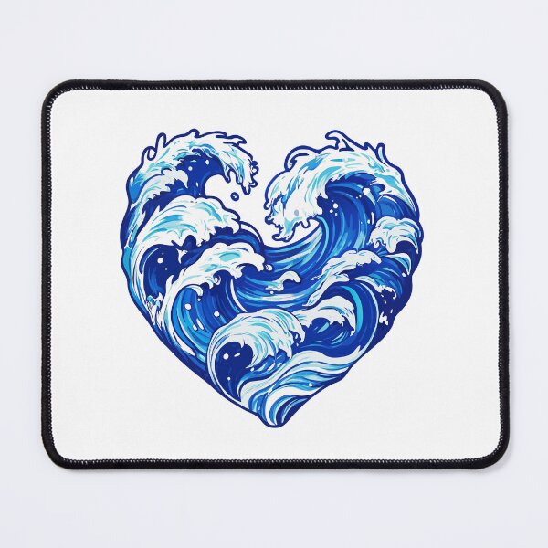 Item preview, A Cute Heart of Love: Summer Ocean Waves Vibes designed and sold by Timegraf.