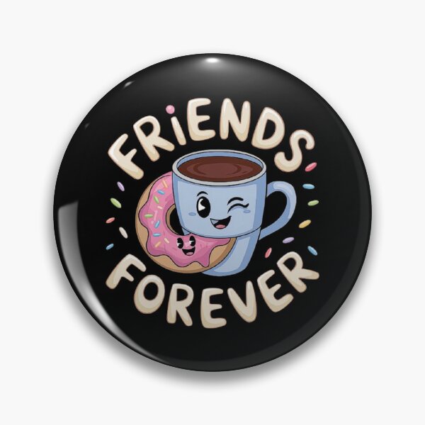 Item preview, Cute Coffee and Donut Cartoon Friends Forever designed and sold by love3617.