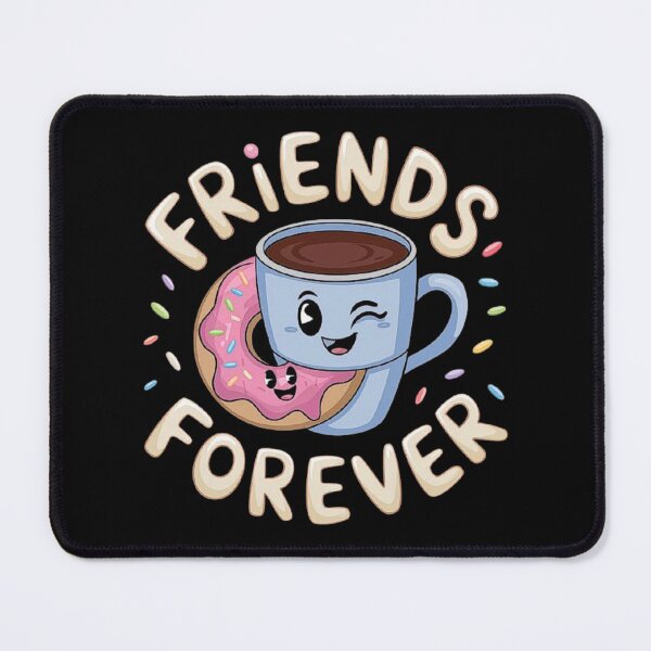 Item preview, Cute Coffee and Donut Cartoon Friends Forever designed and sold by love3617.