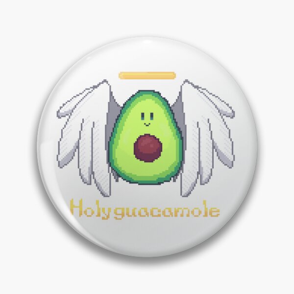 Item preview, pixel art angel avocado holy guacamole designed and sold by ZerpaGiovanna.
