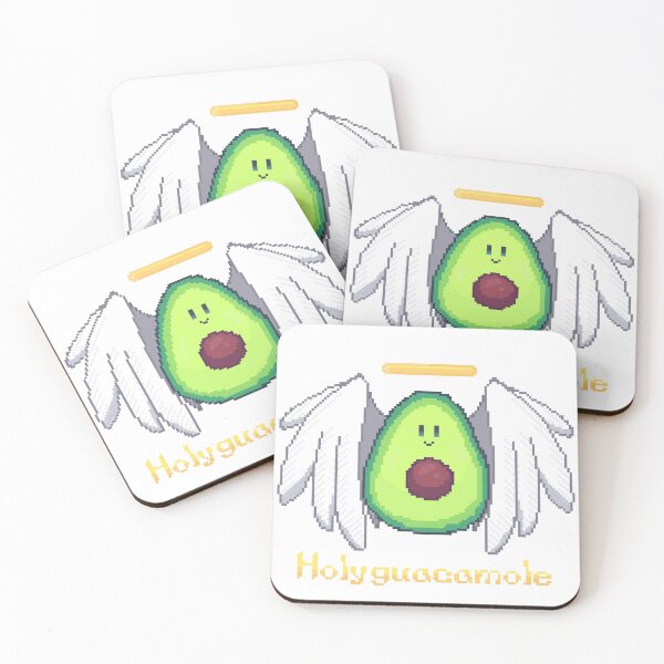 Item preview, pixel art angel avocado holy guacamole designed and sold by ZerpaGiovanna.