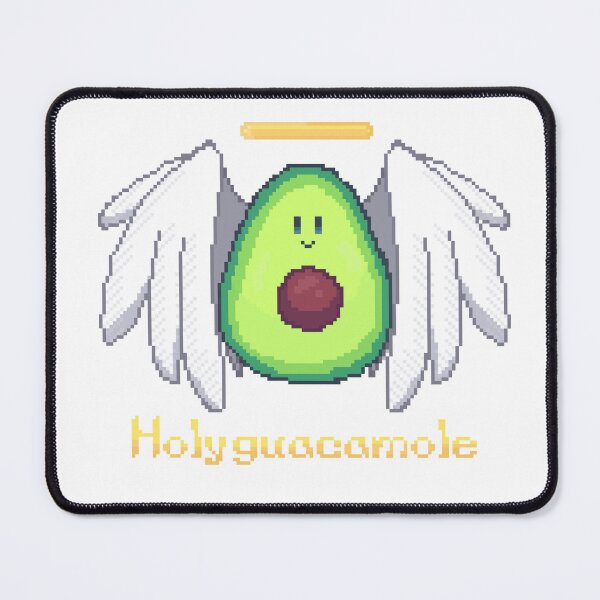 Item preview, pixel art angel avocado holy guacamole designed and sold by ZerpaGiovanna.
