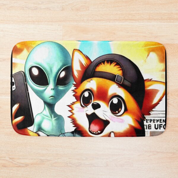 Item preview, Funny Chihuahua Selfie with UFO Cute Anime Chihuahua designed and sold by Creat-Des.