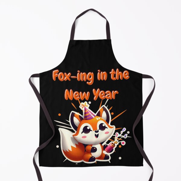Item preview, Fox-ing in the New Year - Kawaii Party Fox Design designed and sold by Dantin.
