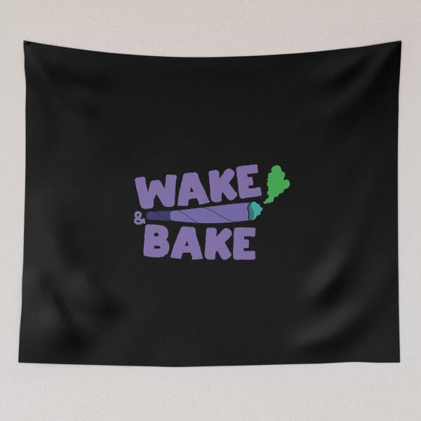 Item preview, Wake & Bake Blunt Design – Funny Stoner Vibes Art designed and sold by Cannaxes Studio.