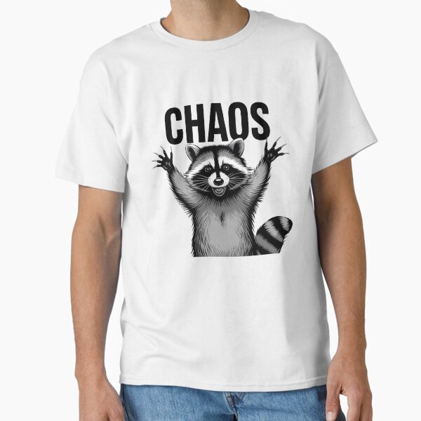 Item preview, Chaos Raccoon Monochrome Design designed and sold by MonkiFlipp.