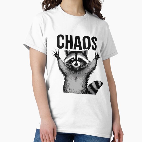 Item preview, Chaos Raccoon Monochrome Design designed and sold by MonkiFlipp.