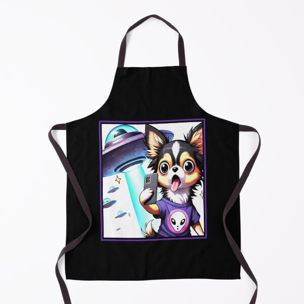 Item preview, Funny Chihuahua Selfie with UFO Cute Anime Chihuahua designed and sold by Creat-Des.