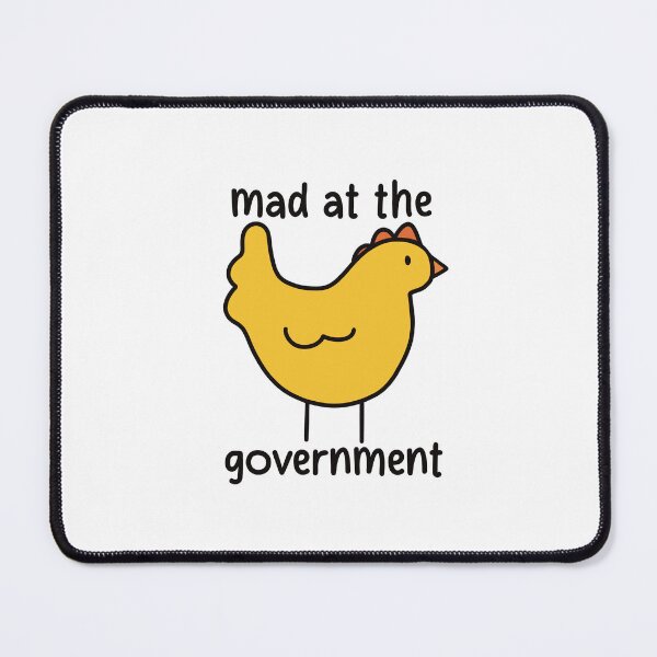 Item preview, Mad At The Government Chicken designed and sold by Skull Fern.