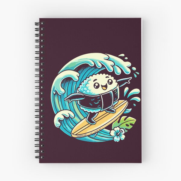 Item preview, Surfing Musubi on Tropical Waves designed and sold by MadRealmDesigns.