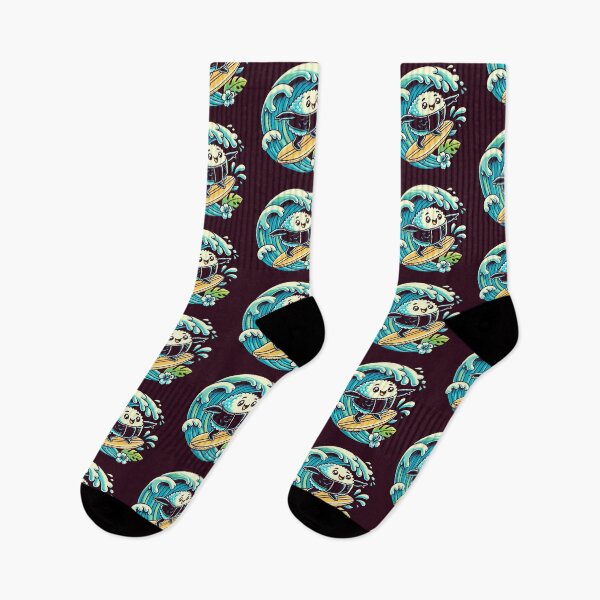 Item preview, Surfing Musubi on Tropical Waves designed and sold by MadRealmDesigns.