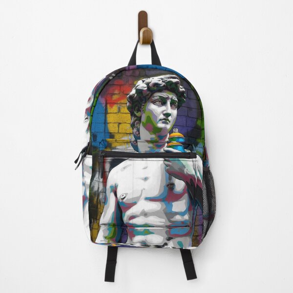 Artikelvorschau, Michelangelo David, farbenfrohe Banksy Street entworfen und verkauft von martin max.