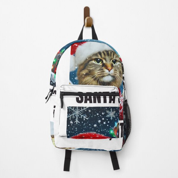 Item preview, Cat Christmas Selfie With Santa and UFO Aliens designed and sold by AllYoursShop.