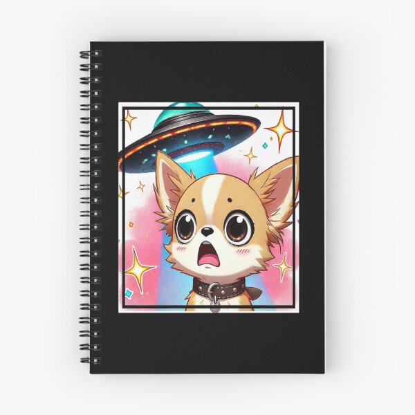 Item preview, Funny Chihuahua Selfie with UFO Cute Anime Chihuahua designed and sold by Creat-Des.