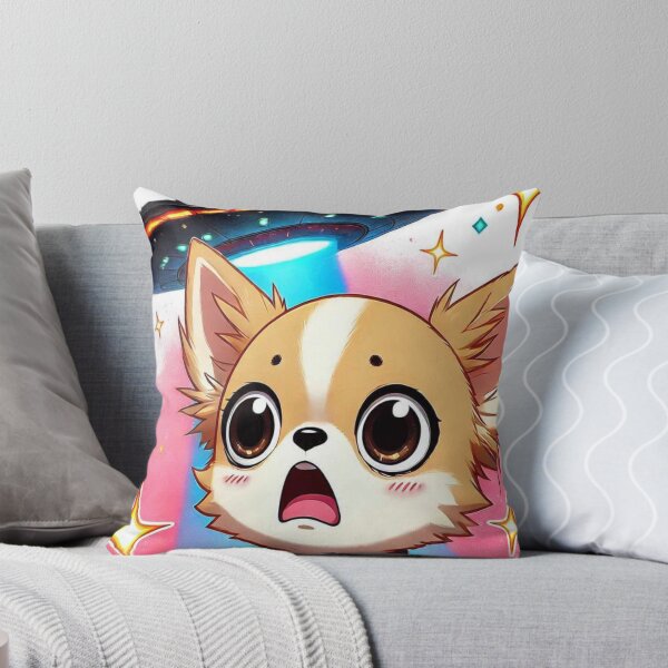 Item preview, Funny Chihuahua Selfie with UFO Cute Anime Chihuahua designed and sold by Creat-Des.