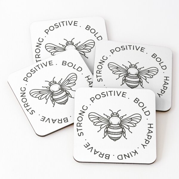 Item preview, Bee Something, Be Positive, Happy, Brave, Strong Sweater, Happiness Matter designed and sold by UrbanGlamTees.