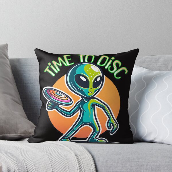 Item preview, Time to Disc Golf | Retro Alien Disc Golfer designed and sold by wheresthekarma.